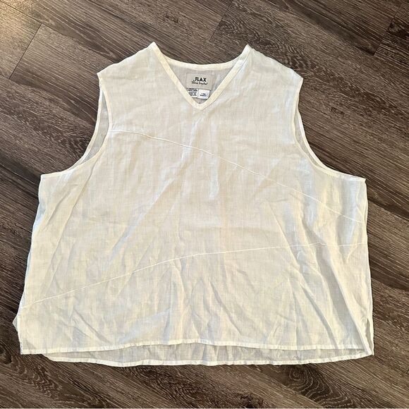 Flax Sleeveless Linen - Picture 1 of 5